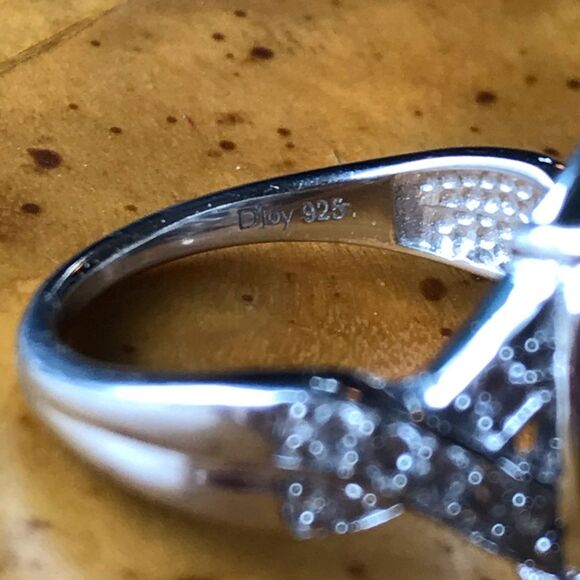 Natural Shadowkite Sterling Silver Ring Size 7 - Picture 5 of 8